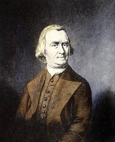 Samuel Adams (farve litho) af American School