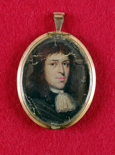 Samuel Parris, ca. 1685 (olie på kort) af American School