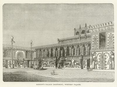 Sargons Palace (restaureret), vestlig facade af American School