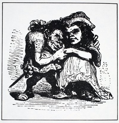 Scandinavian Elves, fra The World Guide to Gnomes, Fairies, Elves and Other Little People af Thomas Keightley (1789-1872) Udgivet 1880 (BW Engraving) af American School