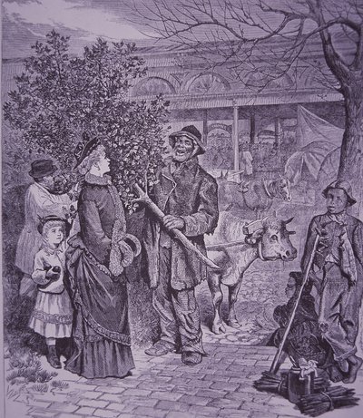 Sælger juletræer i Richmond, Virginia af American School