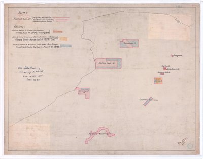 Seneca landområder efter 1826 (print) af American School