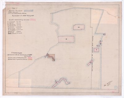 Seneca landområder i 1802 (print) af American School