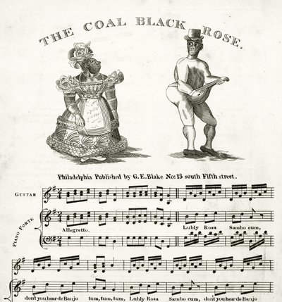 Noder til The Coal Black Rose af American School