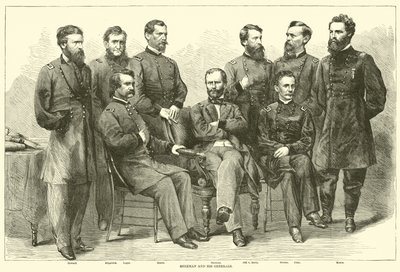 Sherman og hans generaler, november 1864 af American School