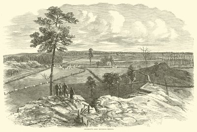 Shermans hær går ind i Resaca, maj 1864 af American School