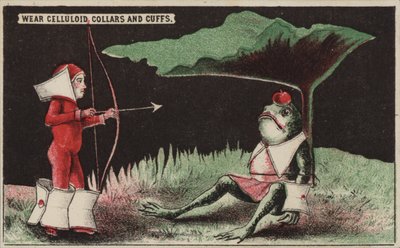 At skyde et æble af et tudsehoved som William Tell af American School