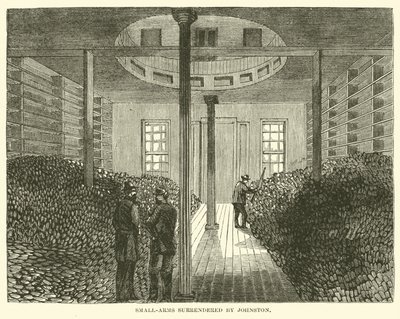 Håndvåben overgivet af Johnston, april 1865 af American School