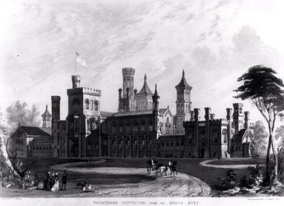 Smithsonian Institution fra det sydvestlige, fra 