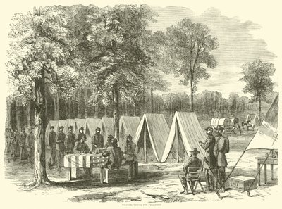 Soldater, der stemmer til præsident, september 1864 af American School