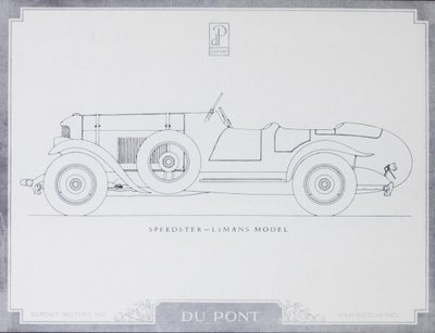 Speedster - LeMans Model, DuPont Motor Cars, 1921 af American School