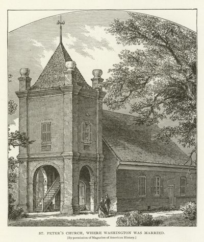 St Peters Church, hvor Washington blev gift af American School
