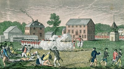 Slaget ved Lexington, 19. april 1775, fra 