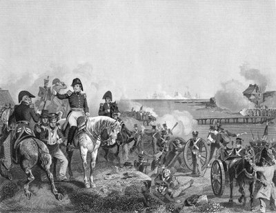 Slaget ved Plattsburgh i 1814 af American School