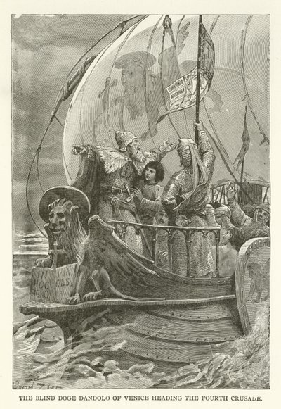 Den blinde doge Dandolo fra Venedig, der leder det fjerde korstog af American School