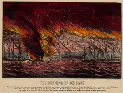 Afbrændingen af Chicago, 1871 af American School