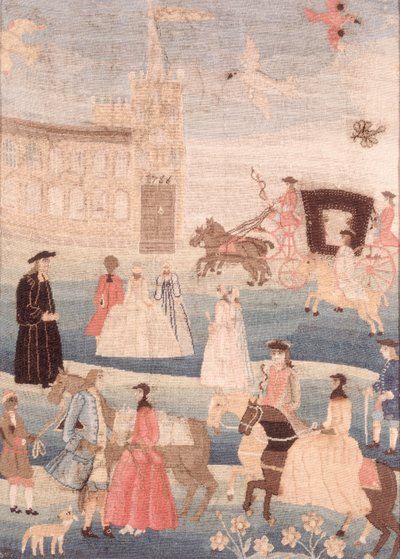 The Chandler Wedding Tapestry, ca. 1756 af American School