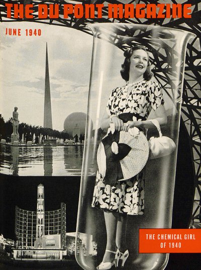 The Chemical Girl, forside af DuPont Magazine, juni 1940 af American School
