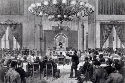 The Coloured National Convention i Session, Nashville, Tennessee, 5.-7. april 1876, fra 
