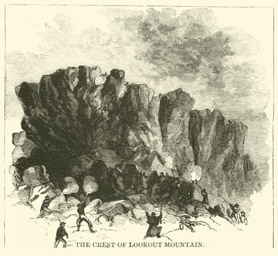 The Crest of Lookout Mountain, november 1863 af American School
