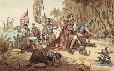 Columbus første landgang af American School