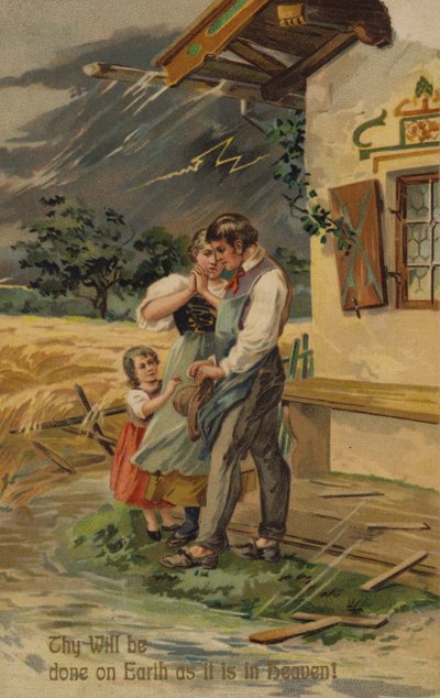 Fadervor, Ske din vilje som i himlen således også på jorden (chromolitho) af American School