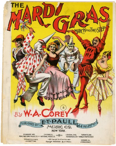 The Mardi Gras March and Two Step [nodeomslag], 1897 af American School
