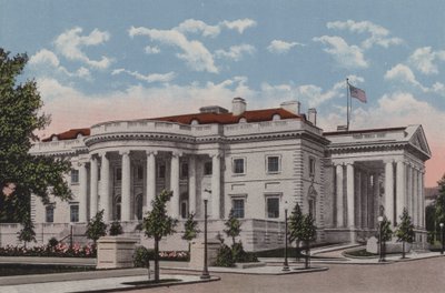 The Memorial Continental Hall, Washington DC (farvelitografi) af American School