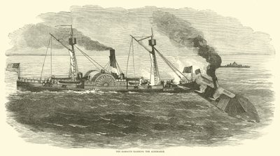 Sassacus ramte Albemarle, oktober 1864 af American School