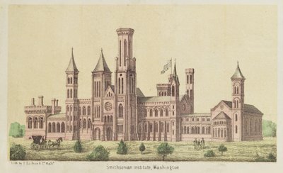 Smithsonian Institute, Washington, udgivet af E. Sachse af American School