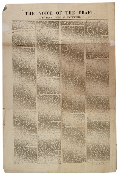 Udkastets stemme, 21. juli 1863 af American School