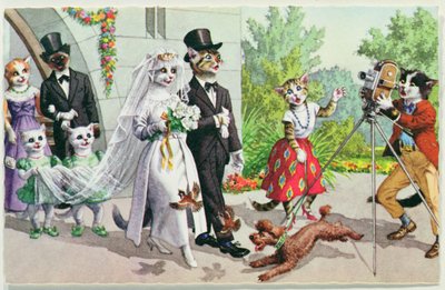 The Wedding, amerikansk postkort fra begyndelsen af det 20. århundrede af American School