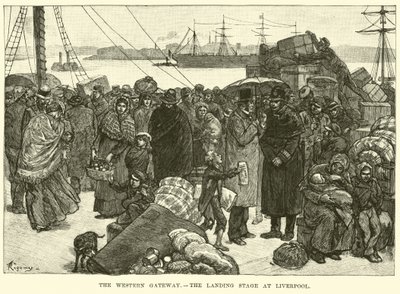 The Western Gateway, landingspladsen i Liverpool af American School