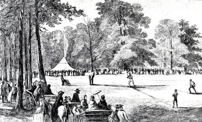 Den første konvention for baseballklubber, New York, 1857 af American School