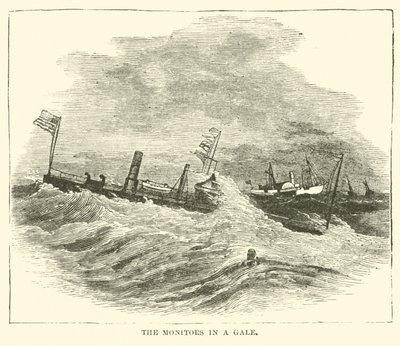 Monitorerne i en kuling, december 1864 af American School