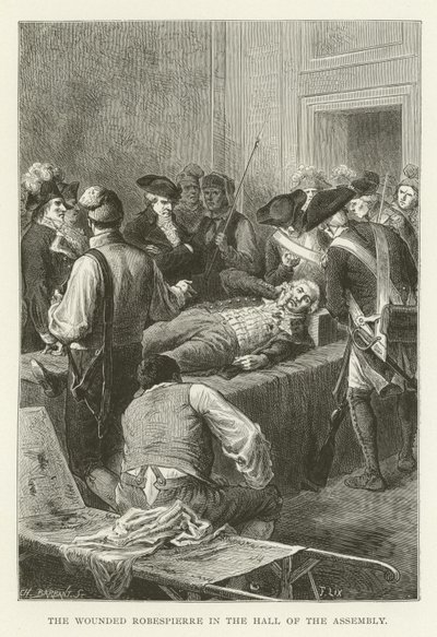 Den sårede Robespierre i Forsamlingssalen af American School