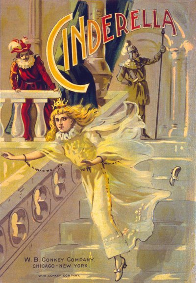 Teaterplakat for Askepot (Askepot). af American School