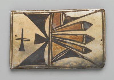 Flise, lavet i Mesa, Arizona af Hopi People (ler og slip) af American School