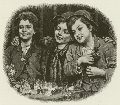 Tough Customers, fra maleriet af J G Brown af American School