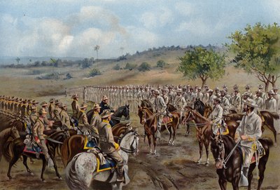 US Army, general Torals overgivelse af Santiago til general Shafter af American School