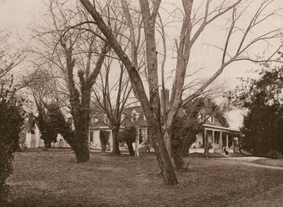Ulysses S Grants hovedkvarter, City Point (fotogravure) af American School