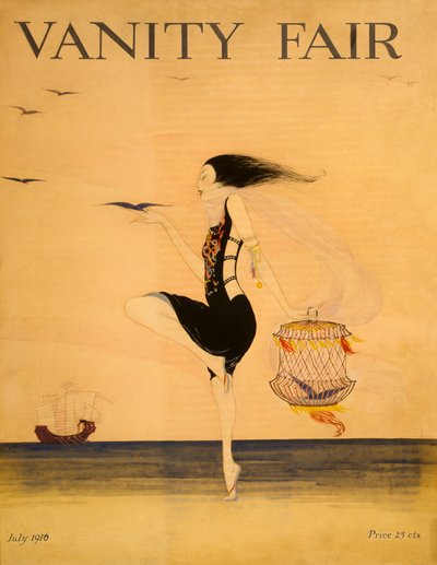 Vanity Fair forside, juli 1916. af American School
