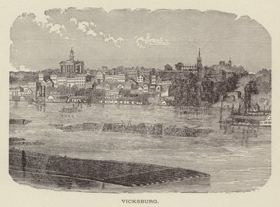 Vicksburg, Mississippi, USA (gravering) af American School