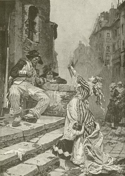 Ofre for den franske revolution, malet af Paul Svedonesky af American School