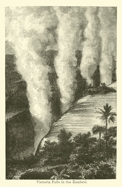 Victoria Falls i Zambesi af American School