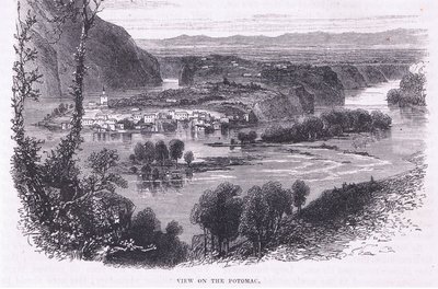 View of the Potomac, illustration fra Cassell