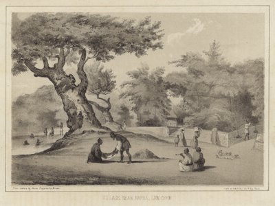Landsby nær Napha, Lew Chew (Ryukyu-øerne) af American School