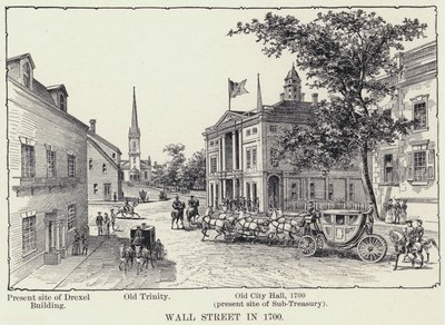 Wall Street i 1700 (litho) af American School