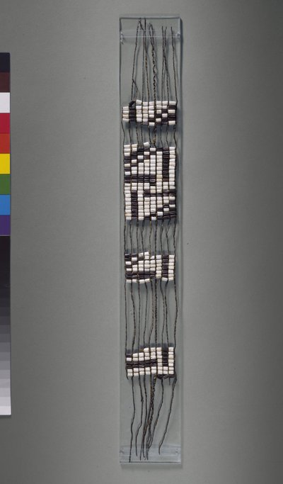 Wampum Belt, amerikansk irokesisk eller algonquisk stamme, mulig 1600-tallet af American School