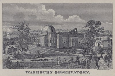 Washburn Observatory, Madison, Wisconsin, USA (litho) af American School